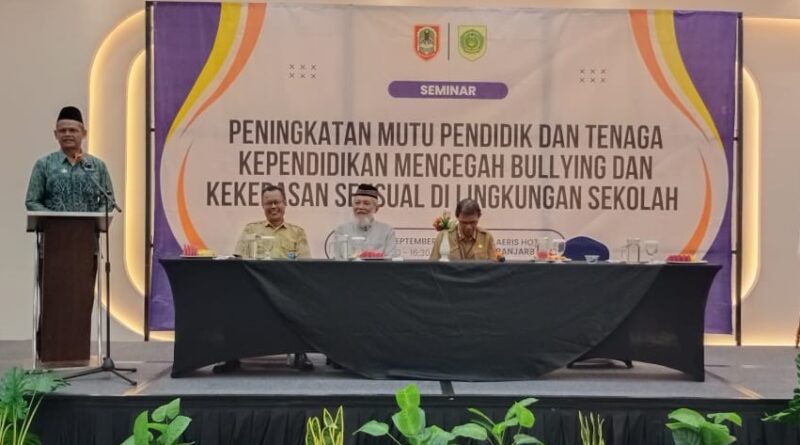 Seminar Peningkatan Kualitas Pendidik dan Tenaga Kependidikan untuk Mencegah Bullying dan Kekerasan Seksual di Sekolah