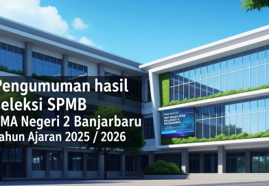 Pengumuman hasil seleksi SPMB SMA Negeri 2 Banjarbaru TA 2025 / 2026