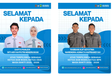 Ketua OSIS dan Ketua MPK 2025/2026 Resmi Terpilih