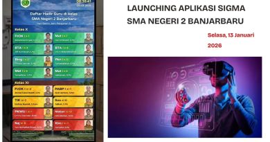 SMA Negeri 2 Banjarbaru Resmi Luncurkan Aplikasi SIGMA
